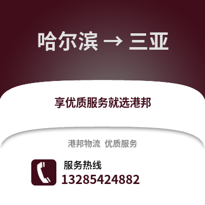 哈爾濱到三亞物流專線_哈爾濱到三亞貨運(yùn)專線公司